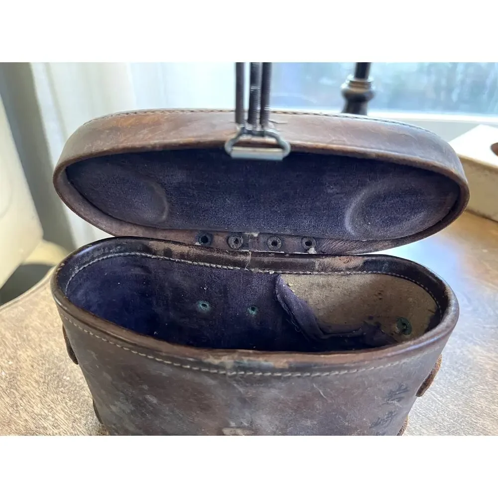 WW2 Japanese Field Binoculars with Leather Carrying‎ Case Renox 6 x 25